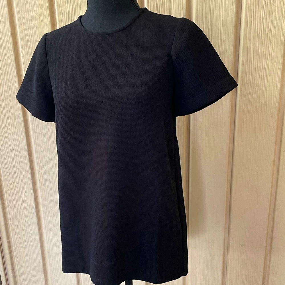 Madewell • Black Short Sleeve Blouse Top Simple Minimalistic